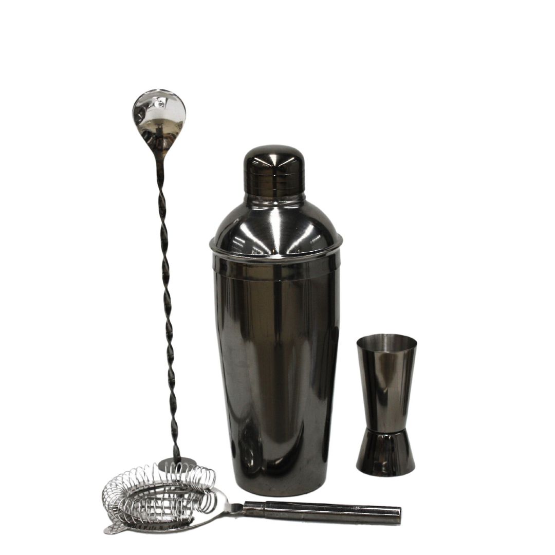 STAINELSS STEEL COCKTAIL SET BLACK image 0